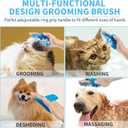 Professional 7 in 1 Dog Paw Cleaner for Dogs & Cats - Includes 1 Portable Paw Washer, 1 Bath Brush, 2 Dog Toothbrushes and 3 Absorbent Towels Note: Fits Paws 1.5 to 2.5 Inches Wide (Medium, Blue)