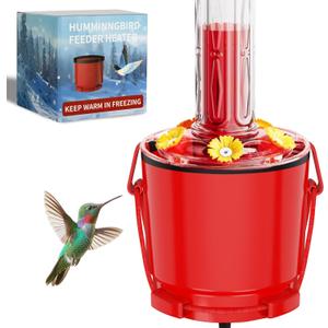 Hummingbird Feeder Heater, Hummer Hearth Hummingbirds Feeder Heater, Attaches to Bottom for Heated Bird Feeder, for Outdoors Garden Patio Yard in Freezing (1 Heater - Feeder NOT Included)