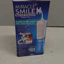 Ontel Miracle Smile Water Flosser for Teeth&Gum Health, Unique H-Shaped Flossing Head&4 Water Jets, Cordless Water Flosser Features 360 Cleaning&3 Pressure Modes, USB Rechargeable Dental Floss, White