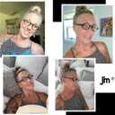 JM Set of 4 Retro Round Reading Glasses Spring Hinge Readers Men Women Glasses for Reading 4 Pack Mix, +1.75