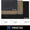 PLEASOR Front Door Mat, Absorbent Dirt Trapper Welcome Door mat Indoor, Non Slip Machine Washable Entryway Rug, Dog Door Mat, Low Profile Doormat for Front and Back Doors, 20x32, Taupe (2'8" x 1'8" (Rectangular))