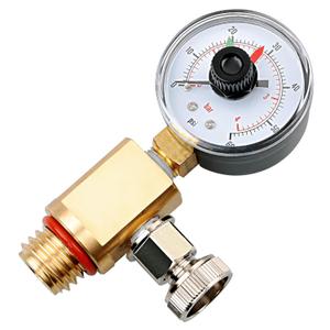 24850-0105 Air Relief Valve and Gauge Assembly - Brass Valve and Gauge with Dial Compatible with Sta-Rite System 3 Modular Media SM Series Pool and SPA Cartridge Filter
