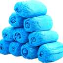 G & F Products Disposable Shoe Covers, Slip-Resistant Booties, Heavy-Duty, Waterproof, Elastic Band, Non-Slip Silicone Sole, Reusable, Protects Floors, Blue, 11 Us Men & 13 Us Women, X-L 100 Pieces