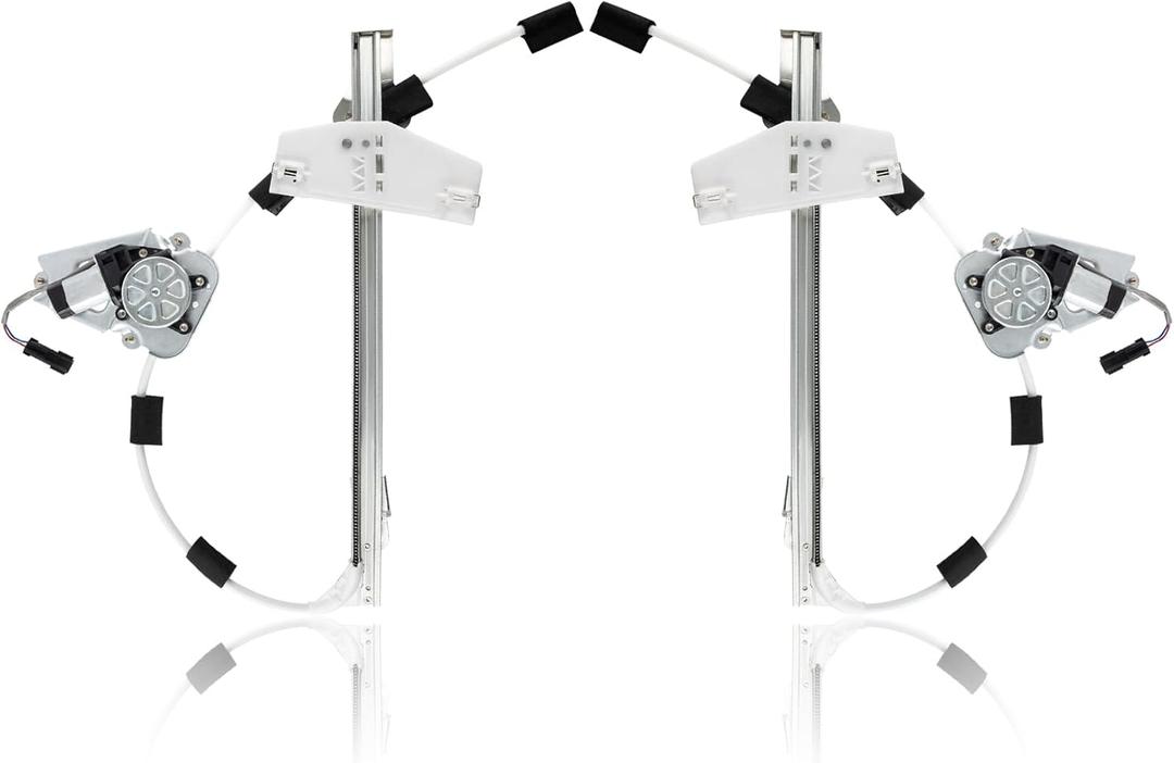 Front Set Power Window Regulator with Motor Assembly Compatible for Jeep Liberty KJ 2002-2006 Left Right Replace 748-569 748-568 68059647AA 68059646AA Driver and Passenger