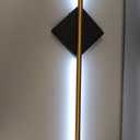 Battery Operated Wall Sconces, Modern Sconces Wireless Cordless Rechargeable Light with Remote, Gold and Black Wall Lamp Dimmable Home Decor for Bedroom Living Room Hallway Timing 23.6 Inch