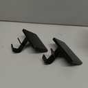 2 in 1 Fireplace Garland and Stocking Hangers for Mantel Heavy Duty Christmas Stocking Holders for Mantle Metal Garland Hooks Xmas Holiday Decoration (Black,3 Pack)