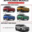 300lbs Roof Rack Cross Bars Compatible with 2024 2025 2026 Hyundai Santa Fe & Santa Fe Hybrid (Not for SE), Aluminum Lockable Crossbars for Rooftop Cargo Carrier Luggage Kayak Canoe Bike