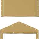 GarveeLife 10 ft x 20 ft Portable Carport Replacement Doors 2Pcs Yellow