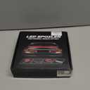 Light up Car Spoiler, Universal Exterior Rear Roof Spoiler Tail Wing Splitter Carbon Fiber Accessories LED Strip Lights for Cars Driving Brake Turn Signal Running Warning Trim Lamp (4.26ft)