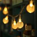 Led Garland String Lights Gypsophila Bubble Ball Lamp Holiday Lighting Battery USB Power Indoor For Christmas Wedding Decoration (10m 80led Warm White (Usb))