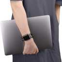 Guran Soft Silicone beads Elastic Sport Straps Stretchy Watch Bands Compatible with Apple Watch Band Scrunchie 38mm 40mm 41mm 42mm 44mm 45mm,Wristbands Women Men Replacement Solo Loop Strap for iWatch Series SE 7 6 5 4 3 2 1 (leopard print)