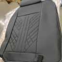 GXT Deluxe Faux Leather Full Coverage Car Seat Cover Anti-Slip Universal Fits for Sedans SUV Pick-up Truck with Headrests,Interior Accessories(Black)