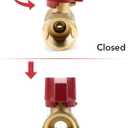 Stanbroil One Stop Gas Appliance Hook Up Kit - Brass Gas Ball Valve and Flexible Gas Connector with Fittings for Garage Heaters, Gas Stoves, Wall Mounted Heaters, Gas Fireplace and Gas Dryer