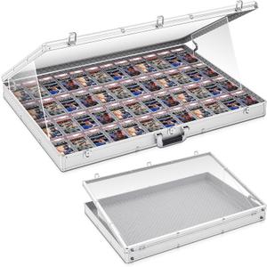 Trade Card Show Display Case Aluminum Tabletop,Silver,36"x24"