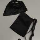 Adjustable Mastectomy Drain Holder Drainage Pouch with Shower Bag for Breast Surgery Mastectomy Breast Reduction Augmentation Post-Surgery Recovery Support Patient Care Kit (Black)