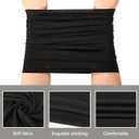 12 PCS neck gaiters for men women Face Mask Cooling Gator Mask Breathable Face Cover Ski Neck Scarf Protection from Dust Sun for Skiing Fishing Hiking Cycling (Black)