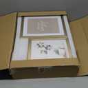 ArtbyHannah Gallery Wall Frame Set,Gold Picture Frames Collage Wall Decor with Neutural Art for Living Room Stariway,8 Pack Assorted Size-11"x14",8"x10",6"x8" (Large)