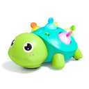 SOSUSHOE 3-in-1 Musical Crawling Turtle Baby Toy - Tummy Time Toy with Smart Obstacle Avoidance, Push-and-Pop Sensory Shell & Sleep Soothing, Baby Infant Toys for 0-12 Months