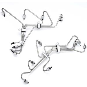 Nakuuly Fuel Injection Lines Set of 8 Compatible with 1983-1994 Ford F150 F250 F350 6.9L 7.3L IDI Diesel Fuel Injector Hard Lines