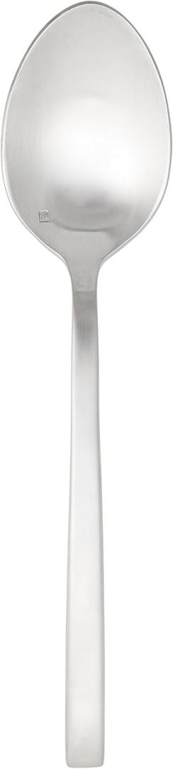 Fortessa Arezzo 18/10 Stainless Steel Flatware, Serving Spoon, 9.3", Brushed Stainless Steel