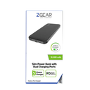 Zgear 10000 mAh Dual Port Power Bank with USB-C Port