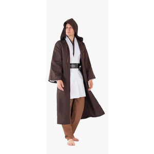Knight Costume Master Robe Warrior Role Play Cloak Outfits Tunic Hooded Cape Halloween Accessories M