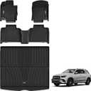 3W Floor Mats & Cargo Liner for Benz GLE 2020-2026 350/450/580/53 AMG/63 AMG S(Fit 5 Seats, Not for Coupe/W167/Hybrid), TPE All Weather Custom Fit Floor Liner & Trunk Mats Car Mats