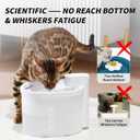 Uahpet Cat Water Fountain, Wireless & Battery Operated 67oz/2L Automatic Pet Water Fountain for Cats & Multiple Pets