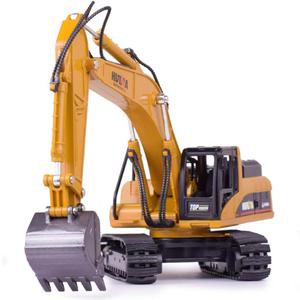 Ailejia Alloy Excavator Construction Truck Toy Tractor Boy Toy Manual Excavator Metal Construction Equipment Models