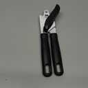 Safring Can Opener Manual, Heavy Duty Handheld Strong Can Opener with Soft Touch Handle, Sharp Blade Smooth Edge, Can Openers with Multifunctional Bottle Opener, Black