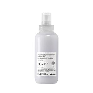 Davines LOVE/Smoother Hair Milk, Taming Leave-On Anti-Frizz Formula for Wavy, Unruly, Coarse Hair - Moisturizes & Smooths Without Leaving Residues or Weighing Down with Olive Extract