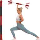Fitness Exercise Bar,Elastic Fitness Bar,High Frequency Vibration Training Fat Buring Workout Bar for Yoga Pilates Sports,Power Twister for Arm,Abdominal Muscles Strength Exercises In Home Gym