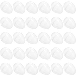 Easter Eggs 2.4 - Clear Fillable Easter Eggs - 30 Pcs Easter Basket Stuffers - Clear Eggs Bowl and Vase Filler Faux for DIY Spring and Easter Decorations (Clear)