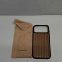 Carveit Magnetic Wooden Case for iPhone 17 Pro Max Case, Wood Artisan Engraved & Black Soft TPU Shockproof Cover, Compatible with MagSafe Wireless Chargers (The Classic American Flag) Walnut