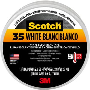 ELEC TAPE 3/4 inchX66' WHT (A)