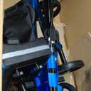 Knee Scooter, 300lbs Capacity, 13" Big PU Seat, All Terrain Foldable Knee Scooter Walker with Bag for Foot Injuries Compact Crutches Alternative (Black)