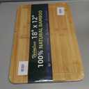 Heimlove Extra Large Bamboo Cutting Board, 18" x 12" Cutting Boards for Kitchen Charcuterie Boards with Juice Groove and Handles, Chopping Board for Meat, Vegetables and Cheese