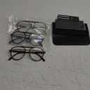 DXYXYO Retro Aviator Reading Glasses for Women, Mens Lightweight Blue Light Blocking Computer Readers (Black+brown Leopard+grey Leopard)