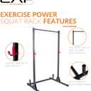 CAP Barbell Power Rack with Pull Up Bar & Attachments - Squat Rack & Strength Training Power Cage for Home Gym - Carbon