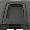 Front Seat Center Console Armrest Lid Cover with Liner Mat Black Compatible with 2014-2019 Chevrolet Chevy Silverado Suburban Tahoe GMC Sierra Yukon ,2015-2018 Cadillac Escalade, OE 22881398 22876379
