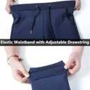 MACHLAB Men's Thermal Fleece Jogger Pants Sherpa Lined Sweatpants Winter Warm Thick Track Pants (Gray, M)