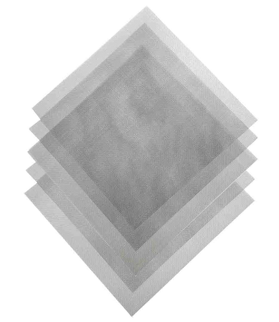 5Pack 304 Stainless Steel Mesh Screen Woven Wire Mesh - 11" x 11"(28x28cm) Metal Screen Mesh 20 Mesh 1mm Hole Great for Vent, Cage, Cabinets Mesh, Security Guard Garden Screen