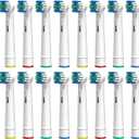 Electric Toothbrush Replacement Heads Compatible with Oral-B Soft Bristles Replacements Brush Heads 16 Pack