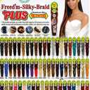 RastAfri Pre-Stretched Silky Braiding Hair (5 Single Packs, #BT 1B/30)