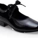 Capezio Girls Jr. Tyette Tap Shoe (Black, S)