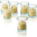 French Vanilla Scented Candles - Set of 12 Scented Votive Candles - 10 Hour Burn Time - Made in The USA