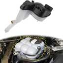 X AUTOHAUX Coolant Radiator Reservoir Tank 2215000349 Coolant Overflow Expansion Bottle with Cap and Sensor for Mercedes-Benz CL63 2014