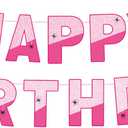 Ghost Spider Web Birthday Party Banner, Pink Spider Banner Flags Pre-strung Spider Web Birthday Flags Sign Party Supplies (pink)