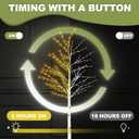 6FT Lighted Twig Birch Tree with Fairy Lights, 260 LED Birch Tree Lights with Timer for Indoor Outdoor Home Bedroom Party Christmas Decoration, Plug in