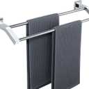 Alise Bath Double Towel Bars Towel Racks for Bathroom Lavatory,Wall Mount Towel Holder Heavy Duty SUS304 Stainless Steel Towel Hanger Towel Rail,Polished Chrome,20 Inch